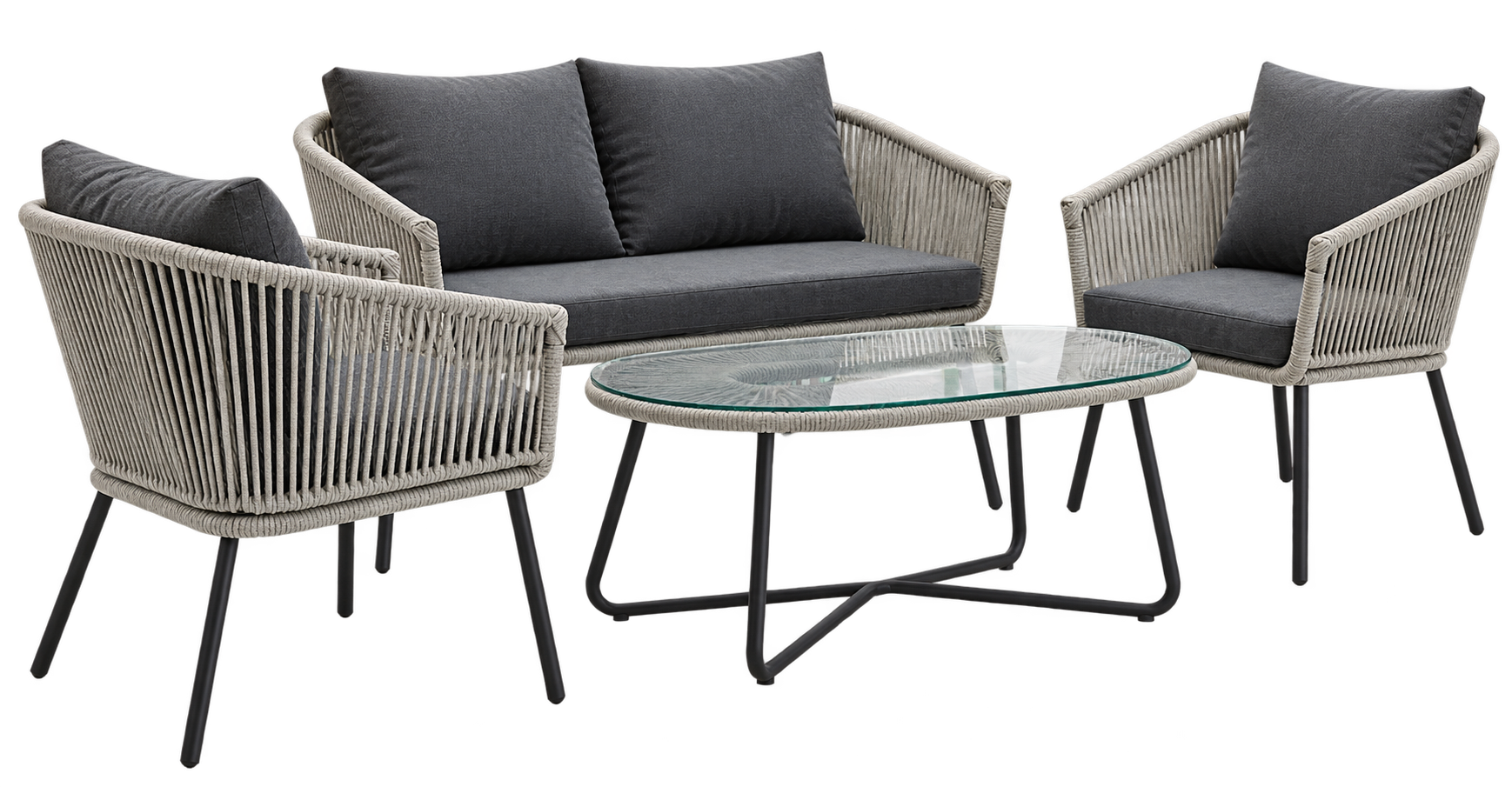 Custom lounge seating set built by Hammered Furniture
