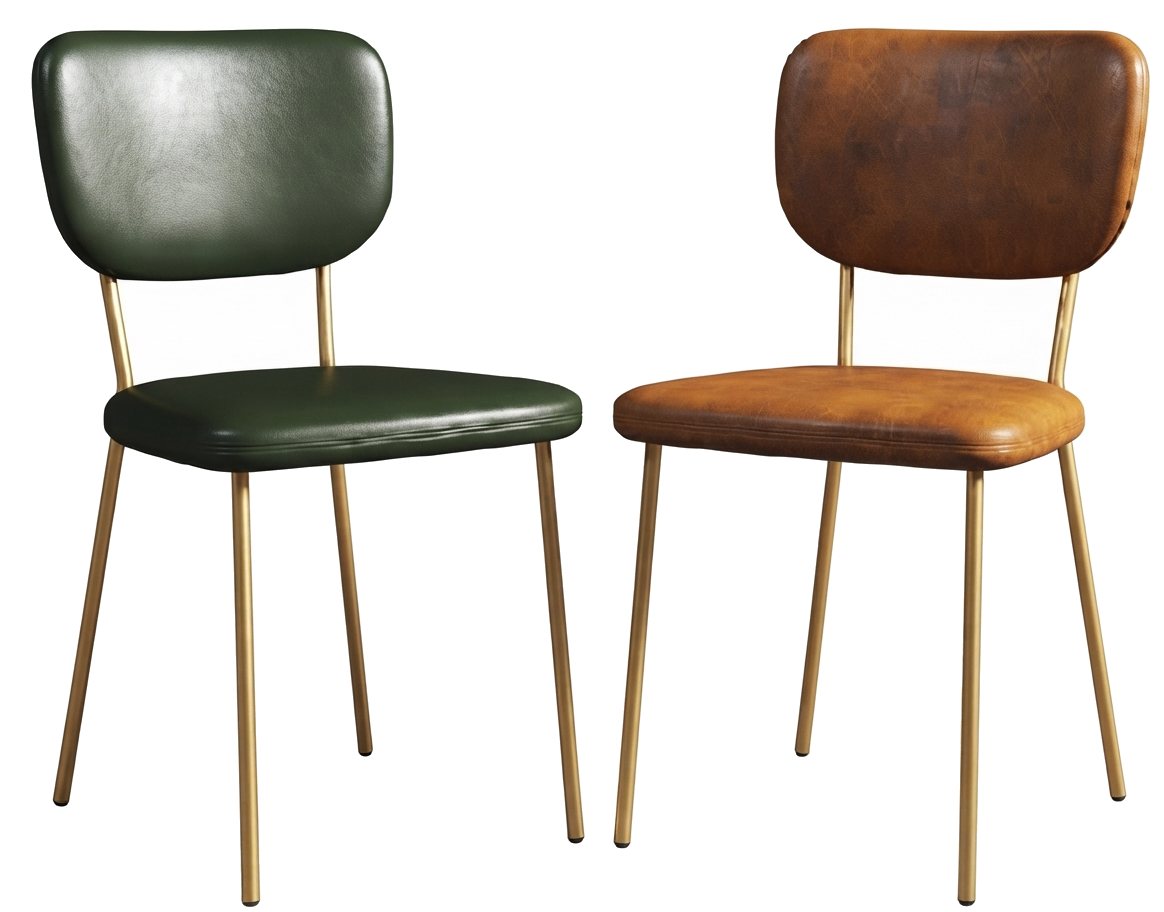 Upholstered restaurant chairs, illustrating the kind of custom seating built for restaurants